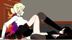 2girls 3d animated blonde_hair classroom clothed_female clothed_sex female femdom femsub glasses glynda_goodwitch green_eyes human no_panties no_sound pale_skin pussy red_hair ruby_rose rwby scissoring sfmslayer source_filmmaker tagme thighhighs video yuri