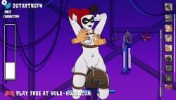1girls 2d animated batman_(series) bdsm_gear bondage breast_grab breast_squeeze breasts breasts_out bush dc disembodied_hand dotartnsfw female female_focus harley_quinn harley_quinn_(classic) hole_house light-skinned_female light_skin mask moaning mp4 naked naked_female nipple_play nipple_tweak nipples nude nude_female orgasm pinch pinching_nipples pleasure_face pussy pussy_juice rope rope_bondage sex_toy solo_focus sound spank_marks spanking squeezing squeezing_breast submissive submissive_female tagme tied_up topless vibrator video wet wet_pussy wooden_horse