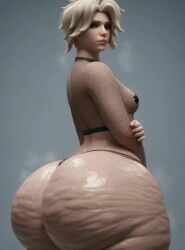 3d ai_generated bbw behind_view blonde-haired_female blonde_female blonde_hair bored_expression extreme_cellulite fishnets hyper hyper_ass hyper_butt latex mature_female mercy messy_hair messygirls milf nipple_tape obese overwatch overwatch_2 presenting presenting_hindquarters shaking shaking_ass shaking_butt shiny_skin sweat sweatdrop sweaty sweaty_ass sweaty_body tagme thong twerking video