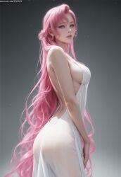 1girls aged_up ai_generated ass bare_arms bare_back bare_shoulders clothed clothed_female clothes clothing code_geass earrings elegant euphemia_li_britannia eyelashes facing_viewer female female_human female_only human human_female light-skinned_female light_skin lipstick looking_at_viewer medium_breasts nai_diffusion no_bra no_panties novelai pale-skinned_female pale_skin parted_lips patreon_url pink_hair pink_lipstick pose posing posing_for_the_viewer princess pujopg purple_eyes realistic realistic_breast_size realistic_proportions revealing_clothes royalty see-through see-through_clothing see-through_dress side_view sideboob sidelocks simple_background slim_waist solo solo_female very_long_hair wavy_hair