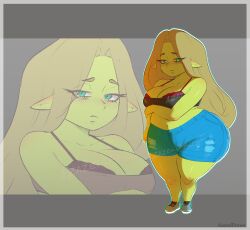 1girls ass azazeldraws big_ass big_breasts big_butt big_thighs breasts female goblin goblin_female green-skinned_female green_body green_skin huge_ass huge_breasts huge_butt huge_thighs juicy_butt original shortstack