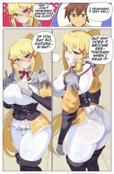 darkness (konosuba) from kono subarashii sekai ni shukufuku wo! by wors art