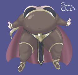 1girls belly_expansion bodystocking breast_expansion female female_only fire_emblem fire_emblem_awakening fully_clothed hidden_face inflation looking_at_viewer nintendo snowchanda_(artist) tharja_(fire_emblem) thigh_expansion tights