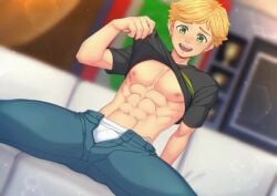 1boy adrien_agreste animated cum gay jerking male male_only masturbating masturbation miraculous:_tales_of_ladybug_and_cat_noir miraculous_ladybug mp4 no_sound orgasm penis slideshow solo suiton tagme twink video
