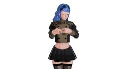 1girls 3d animated black_skirt blue_hair breasts breasts_out brown_eyes cropped_jacket erection fire_emblem fire_emblem:_three_houses fire_emblem_warriors:_three_hopes flashing jacket_open looking_at_viewer marianne_von_edmund mp4 navel nipples no_shirt no_sound official_alternate_hairstyle opening_jacket seductive seductive_look seductive_smile skirt skirt_lift video ylae zoom_in