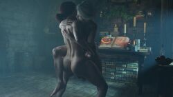 2futas 3d big_breasts big_penis cd_projekt_red ciri datdude futa_on_futa futa_only futanari handjob kissing light-skinned_futanari nude thatfellafreddy the_witcher_(series) the_witcher_3:_wild_hunt triss_merigold