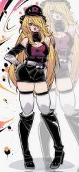 cynthia_(pokemon) large_breasts team_rocket
