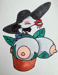 1girls :>= alcina_dimitrescu big_breasts big_lips big_lips_no_eyes breasts expansion female female_only fuckplant large_breasts long_lips plant plant_girl potted_plant resident_evil sketch succplant suck_and_fuck suckplant transformation