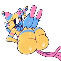 1girls ass ass_focus big_ass big_butt booty bottom_heavy butt dandy's_world dandys_world huge_ass lab_oom2 legs_up pinata roblox solo solo_female thick_ass thick_thighs thighs yatta_(dandy's_world) yellow_skin
