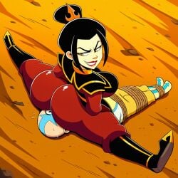 1boy 1boy1girl 1female 1girls 1male aang ai_generated amber_eyes ass avatar_the_last_airbender azula bald bald_head bald_male big_ass big_breasts big_butt black-haired_female black_hair black_hair_female butt clothed clothed_female clothed_female_clothed_male clothed_male defeat defeated defeated_hero defeated_male evil_face evil_grin evil_smile eye_open eyes_open facesitting female female_ass female_butt female_on_top fire_nation fire_nation_clothing light-skinned_female light-skinned_male light_skin looking_back looking_back_at_another looking_down male male/female male_on_back male_on_bottom markings_on_head novelai open_eye open_eyes outdoors outside princess sadistic sadistic_expression sadistic_female sadistic_smile sitting_on_face sitting_on_person splits tied_male tied_up tied_up_male victorious_villain victorious_villainess