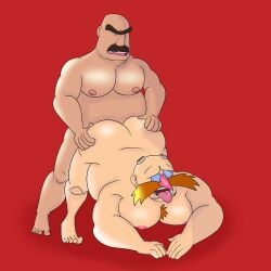 2boys anal anal_sex ass_grab bald bald_male bara bara_ass bara_tiddies bara_tits barazoku belly cloudy_with_a_chance_of_meatballs crossover daddy denki404 dilf doggy_style dr._eggman duo eggman facial_hair fat fat_ass fat_belly fat_male feet fucked_from_behind gay gay_sex goggles goggles_on_head grabbing_ass hands_on_ass human human_on_human human_only light-skinned_male light_skin male male/male male_nipples male_only mammal mature mature_male mustache nipples nude nude_male obese obese_male open_mouth overweight overweight_male red_background sega sex sonic_(series) sonic_the_hedgehog_(series) tim_lockwood tongue tongue_out weird_crossover yaoi