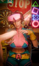3d blender_(software) hand_on_penis imminent_handjob imminent_oral jubilee_(marvel_rivals) marvel_rivals public