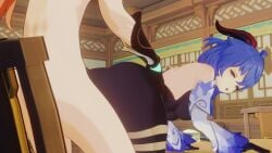 aline_en animated female ganyu_(genshin_impact) genshin_impact male tagme video