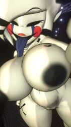 3d exposed_ass exposed_breasts exposed_nipples exposed_pussy five_nights_at_freddy's fredina's_nightclub huge_ass huge_breasts marie_(cally3d) marie_(cryptia) posing smiling solo suggestive vrchat zoomed_in