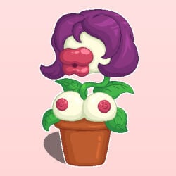 1girls :>= big_breasts big_lips big_lips_no_eyes breasts expansion female female_only fuckplant large_breasts long_lips pixel_art plant plant_girl potted_plant succplant suck_and_fuck suckplant transformation
