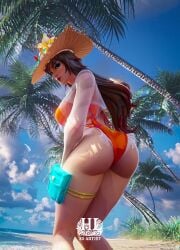 1girls 2026 3d 3d_(artwork) alternate_costume alternate_hairstyle artist_logo asian asian_female ass ass_focus back beach beach_hat big_ass blonde_hair blue_sky comic_character curvy curvy_body curvy_female curvy_figure curvy_hips day female_focus female_only hair happy hashtag_loba hat huge_ass korean korean_female kumiho light-skinned_female light_skin lipstick long_hair looking_at_viewer looking_back marvel marvel_comics marvel_rivals netease_games official_alternate_costume one-piece_swimsuit orange_clothing orange_swimsuit sand sky smile solo_female swimsuit thick_ass thick_thighs thighs video_games white_fox_(coastal_kumiho) white_fox_(marvel) white_fox_(marvel_rivals)