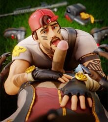 big_penis dire_(fortnite) fortnite fortnite:_battle_royale gay gay_male guild_(fortnite) licking_penis male/male male_only mrdire tongue_out