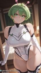 1girls ai_generated alien alien_girl antennae big_breasts breasts curvy curvy_body curvy_female dandadan dreamyan_ai female female_focus female_only green_eyes green_hair hi_res high_quality high_resolution highres huge_breasts large_breasts leotard looking_at_viewer seductive seductive_eyes seductive_look seductive_mouth seductive_pose seductive_smile short_hair smile smiling solo solo_female solo_focus thick_ass thick_thighs thighhighs thighs uncensored vamola_(dandadan)