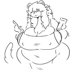 big_ass big_breasts breasts bubble_butt chubby cleavage female furry huge_ass huge_breasts lucy_(mexifurfoof) mexifurfoof tagme thick_thighs wide_hips