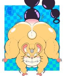 1boy 2d all_fours anal_beads anal_beads_in_ass anthro anthro_male anus ass ass_bigger_than_head bending_forward bending_over big_anus big_ass blizzard_entertainment blush blushing chubby chubby_male fat_ass furry furry_male furry_only gay gritted_teeth hammond_(overwatch) hamster high_resolution highres huge_ass male male_only mammal naked no_genitals no_sex non-human nonhuman nude overwatch overweight overweight_male pulling_anal_beads rodent shaking short short_tail shortstack simple_background solo solo_male tagme tail yamwamm