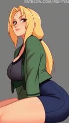 1girls ai_generated blonde_hair breasts female huge_ass huge_breasts mature_female tsunade