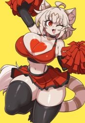 big_breasts breasts cleavage felis_(lucyfercomic) female furry huge_breasts lucyfercomic tagme thick_thighs wide_hips