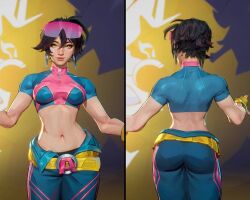 1girls 3d big_ass front_view jubilee marvel marvel_rivals official_art tagme