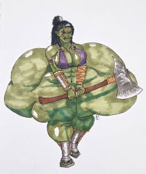 big_ass big_breasts big_lips bimbo bimbo_body bimbo_lips bimbofication huge_ass huge_breasts huge_thighs hyper_ass hyper_thighs large_ass large_breasts oc orc orc_female thick_thighs