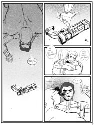 anal anal_penetration anal_sex blood_on_face comic comic_page crying danse_(fallout_4) english_text fallout fallout_4 forced gangbang gangrape kanedasimp kanedasimp_(artist) mutant non-con oral oral_sex paladin_danse rape raped_by_monster sodomy struggling super_mutant text text_box text_bubble