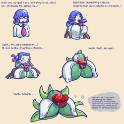 1girls :>= big_breasts big_lips big_lips_no_eyes breasts expansion female female_only fuckplant large_breasts long_lips plant plant_girl potted_plant succplant suck_and_fuck suckplant transformation