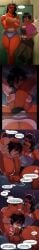 1futa 1girls 2girls comic dialogue dispatch_(game) female futa_on_female futanari invisigal jsq012 malevola_gibb tagme