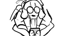 animated anthro anthro_female fifi_(somemf) leg_lock leg_lock_fellatio looping_animation oral oral_penetration oral_sex phone rough_sketch somemf sound tagme video