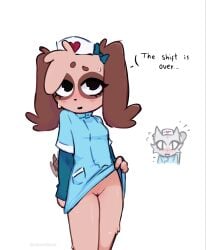 animal_hospital asking_for_sex cat_girl catgirl clawsbow clothed clothes_lift clothing cute cute_face cute_female cute_girl dog_girl girl girlfriends girls head_nurse_(animal_hospital) lesbian lesbians lifting_dress lifting_own_clothes lifting_skirt no_panties nurse nurse_(animal_hospital) nurse_cap nurse_hat nurse_outfit nurse_uniform pleading pleading_eyes provocative provocative_clothing provocative_pose pussy pussy_lips pussy_peek sweat uniform wanting_sex without_panties without_underwear woman women work_uniform yuri