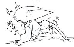 1girl black_body bug bug_girl cloak fingering_self hollow_knight hollow_knight:_silksong hollow_knight_(franchise) hornet_(hollow_knight) insect insect_girl masturbating masturbation monochrome pussy pussy_juice pussy_juice_drip solo solo_female spider spider_girl team_cherry