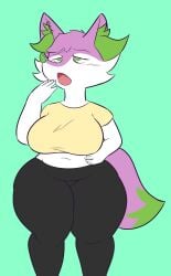 anthro anthrofied big_breasts braixen breasts clothed clothing female fur furry furry_only nintendo pokémon_(species) pokemon pokemon_(species) slightly_chubby solo tagme tail thick_thighs toonarscontent wide_hips