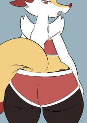 anthro anthrofied ass big_ass braixen bubble_butt female fur furry furry_only huge_ass nintendo pokémon_(species) pokemon pokemon_(species) slightly_chubby solo tagme tail thick_thighs toonarscontent