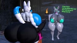 3d 3d_(artwork) ass_bigger_than_head ass_focus big_ass big_breasts big_penis bottomwear breasts_bigger_than_head bulge bulge_through_clothing female five_nights_at_freddy's five_nights_at_freddy's:_sister_location funtime_foxy_(fnaf) funtime_foxy_(fnafsl) futanari halloween horny_futa huge_ass huge_breasts huge_bulge huge_cock hyper_ass hyper_breasts hyper_bulge masturbation no_underwear nude oc penetration penis robot robot_girl sex tangle_(fnaf) topless tyranfox tyranfox_(artist)