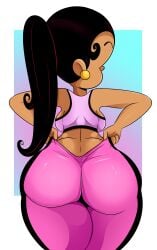 1girls big_ass big_butt black_hair carlota_casagrande clothed clothing dark-skinned_female dark_skin female female_focus female_only fully_clothed huge_ass huge_butt latina long_hair nickelodeon ponytail sonson-sensei the_casagrandes the_loud_house wide_hips