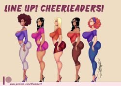 5girls african_female ass big_ass big_breasts big_butt black_hair blonde_hair breasts brown_hair brunette bubble_ass bubble_butt bust busty cheerleader cleavage crystal_(kim_possible) crystal_rivers dark_skin disney female gigantic_breasts henrik-drake hhammerh high_heels hips hope_(kim_possible) hope_solomon hourglass_figure jessica_(kim_possible) jessica_richards kim_possible large_breasts legs light-skinned_female light_skin line_up lineup lips liz_(kim_possible) liz_mcanderson long_hair marcella_(kim_possible) marcella_amunet_cortez massive_breasts mature mature_female multiple_girls rsahnp signature tan_skin thick_ass thick_legs thick_thighs thighs voluptuous waist watermark wide_hips