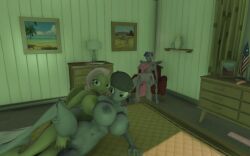 16:10 3d anthro anthrofied atimkos crossover fallout_4 female female/female fluttershy_(mlp) friendship_is_magic game_mod hasbro my_little_pony octavia_(mlp) pinkie_pie_(mlp) straight_hair twilight_sparkle_(mlp) widescreen