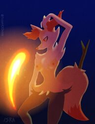 braixen from nintendo by 1ce h00ves