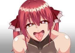 1girls ahe_gao blush climax female heart-shaped_pupils hololive hololive_fantasy hololive_japan houshou_marine human open_mouth orgasm orgasm_face saliva saliva_string sudou37 tongue tongue_out virtual_youtuber