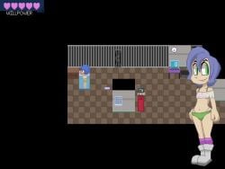 animated blue_hair cum cum_drip cum_in_pussy cum_inside cumshot doggie_bones fluttershy_(mlp) fucked_from_behind fucked_silly gameplay_mechanics green_eyes green_shorts gynomorph/female hairy_balls mp4 my_little_pony pink_panties pink_socks purple_eyes sam_(doggie_bones) short_shirt sleeping sound straight_hair tagme video