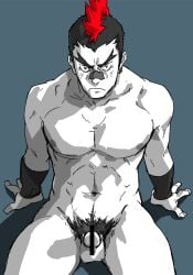 1male 329 kill_la_kill kinagase_tsumugu male male_focus male_only nose_bandage pubic_hair