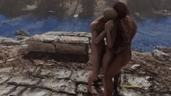 3d cait_(fallout) fallout fallout_4 male/female robert_joseph_maccready robert_maccready sole_survivor_(male) threesome video_games