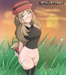 1girls pokemon pokemon_trainer ro203saul ro_ishigami serena_(pokemon) serena_(pokemon_games) solo solo_female tagme