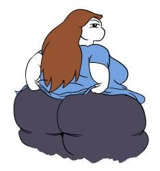 1girls big_breasts dress_lift dumptruck_ass fat fat_ass huge_ass let_me_explain_studios looking_at_viewer looking_back looking_over_shoulder obese obese_female presenting_hindquarters rebecca_parham thick_thighs wide_hips youtuber