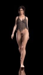 3d abs animated female female_only girls lara_croft lara_croft_(survivor) mustard_sfm nude solo tomb_raider walking