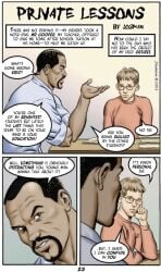 comic dark-skinned_male dark_skin dialogue english_text eric_(josman) handjobs_magazine josman josman_comics male male_only melanin mr_cooper_(josman) teacher teacher_and_student teen_boy