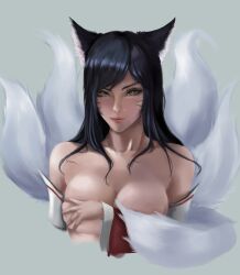 ahri from league of legends by littlerusky